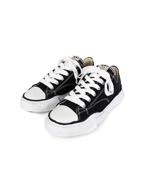 37 Size Maison MIHARA YASUHIRO Original sole Canvas Low cut sneaker Black