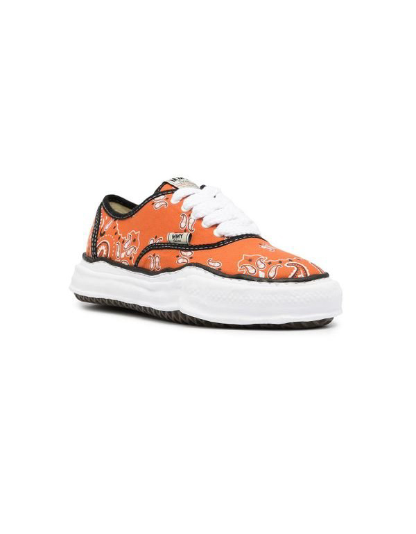 MAISON MIHARA YASUHIRO BAKER OG SOLE BANDANA LOW-TOP SNEAKER ORANGE