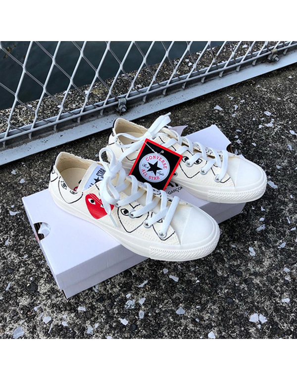 CONVERSE PLAY COMME DES GARCONS OX WHITE