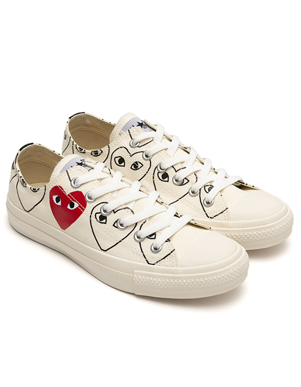 CONVERSE PLAY COMME DES GARCONS OX WHITE