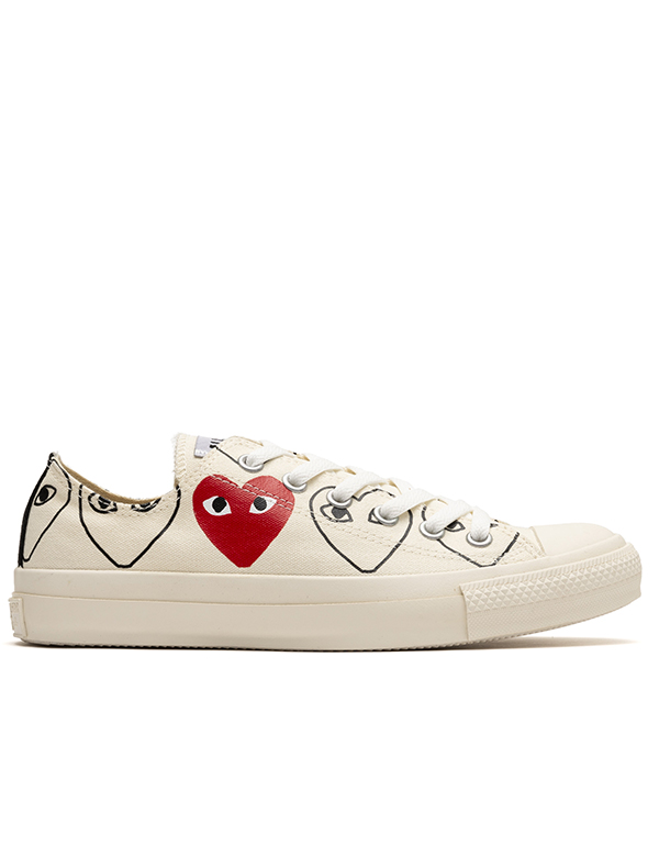 CONVERSE PLAY COMME DES GARCONS OX WHITE