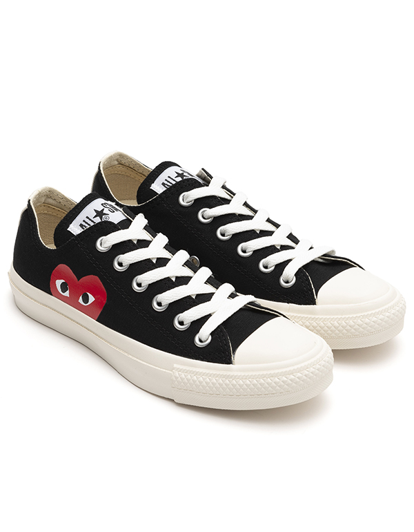 COMME DES GARCONS PLAY x CONVERSE OX BLACK