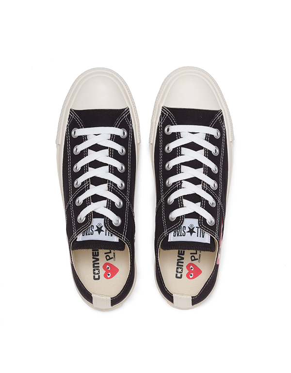 COMME DES GARCONS PLAY x CONVERSE HEART IS SHY OX BLACK