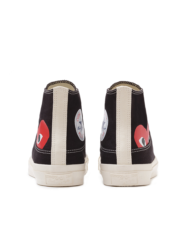 COMME DES GARCONS PLAY x CONVERSE HEART IS SHY HI BLACK