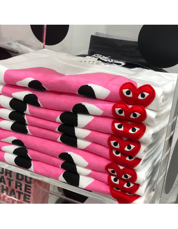COMME DES GARCONS PLAY T-Shirt (PINK)