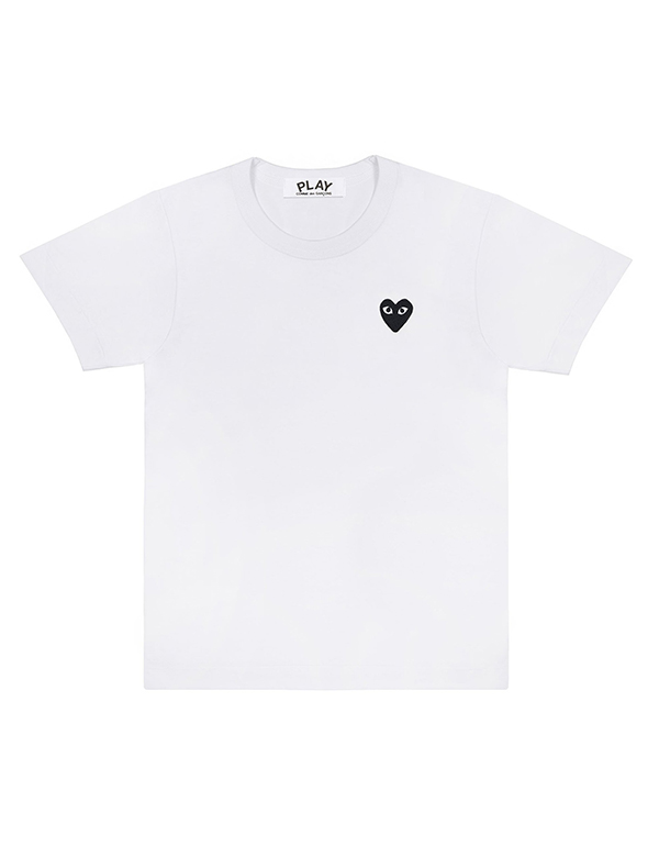 COMME DES GARCONS PLAY BLACK HEART MUJI T-Shirt (WHITE)