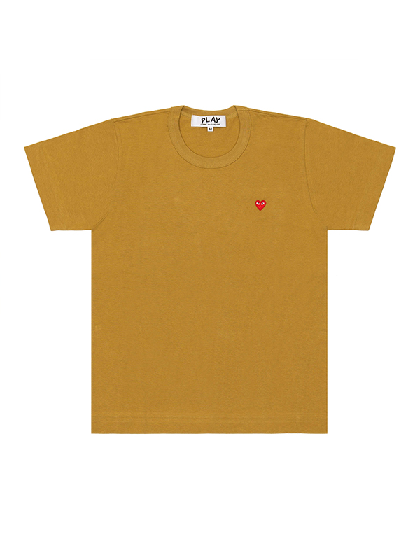 COMME DES GARCONS PLAY RED MINI HEART S/S T-Shirt (OLIVE)