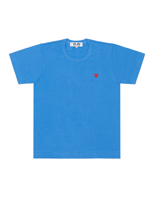 COMME DES GARCONS PLAY RED MINI HEART S/S T-Shirt (BLUE)