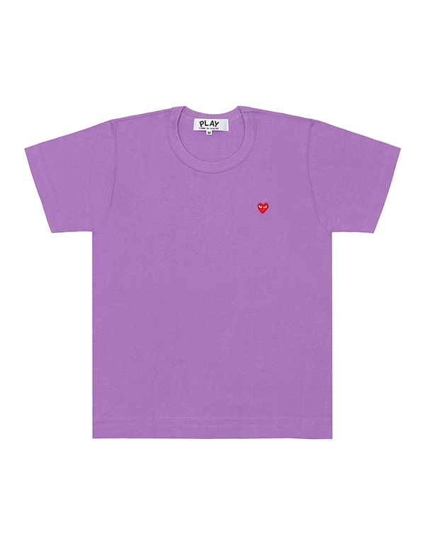 COMME DES GARCONS PLAY RED MINI HEART S/S T-Shirt (PURPLE)