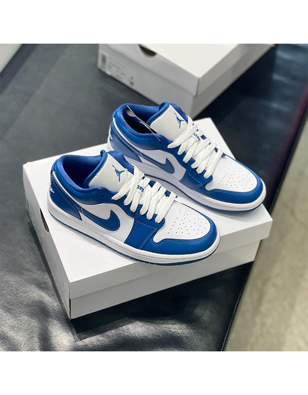 NIKE WMNS AIR JORDAN 1 LOW DARK MARINA BLUE