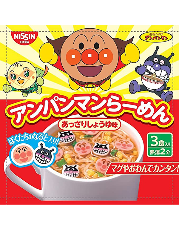 호빵맨 라멘 깔끔한 간장 봉지 30g 3개입