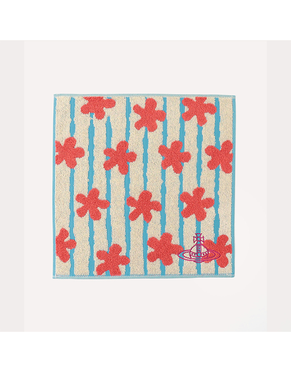 VIVIENNE WESTWOOD FRENCH FLOWER TOWEL HANDKERCHIEF