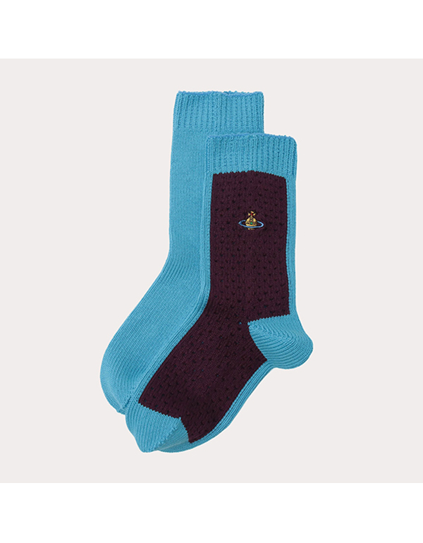 VIVIENNE WESTWOOD HALF MESH CREW SOCKS