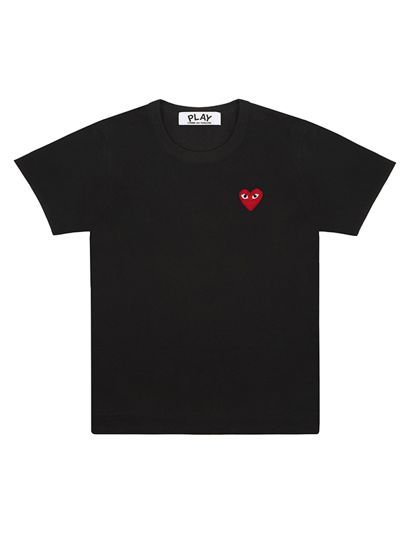 COMME DES GARCONS PLAY RED HEART MUJI T-Shirt (BLACK)