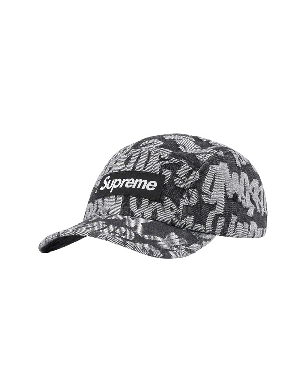 Supreme Fat Tip Jacquard Denim Camp Cap