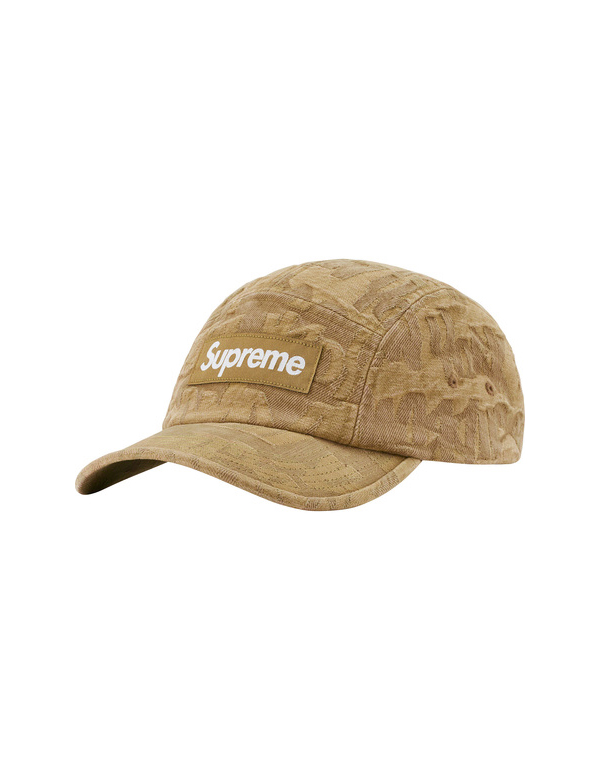 Supreme Fat Tip Jacquard Denim Camp Cap