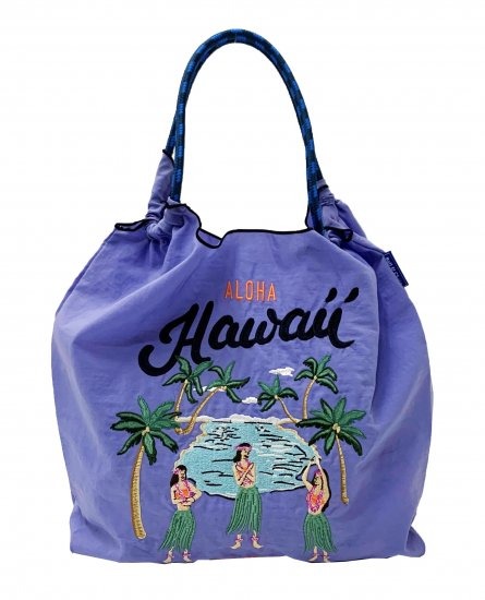 (M) Ball & Chain Eco Bag Medium Hawaii Purple