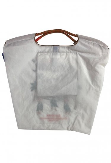 (M) Ball & Chain Eco Bag Medium Hawaii White