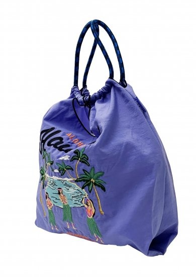 (L) Ball & Chain Eco Bag Large Hawaii Purple