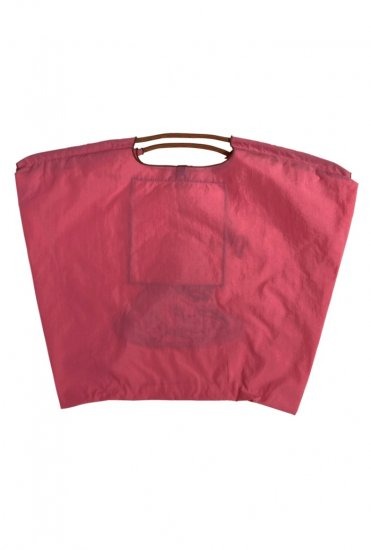 (L) Ball & Chain Eco Bag Large Dont eat too much Pink