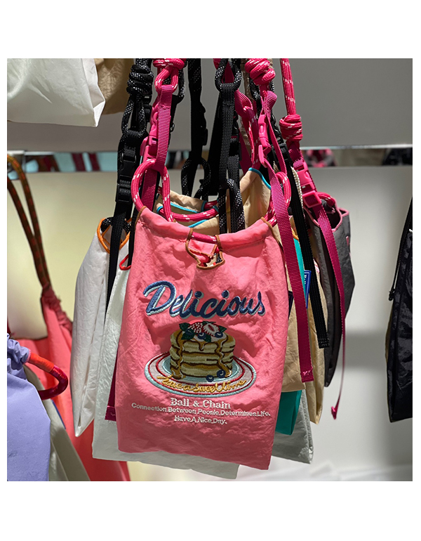 Ball & Chain Eco Bag Mini Cross Bag Delicious Pink