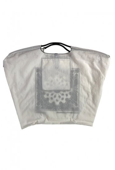 (L) Ball & Chain Eco Bag Large Paisley White