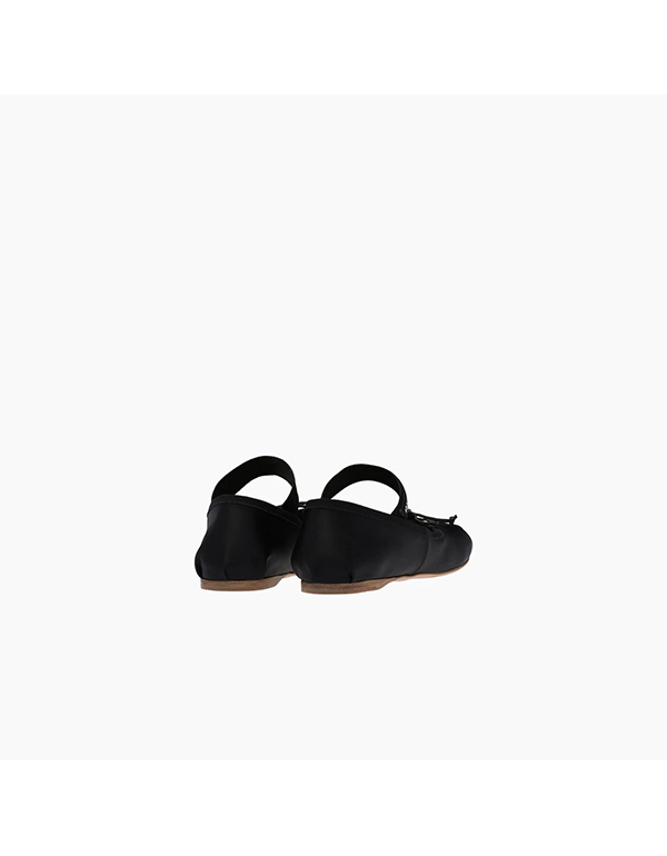 MIUMIU SATIN BALLERINAS BLACK