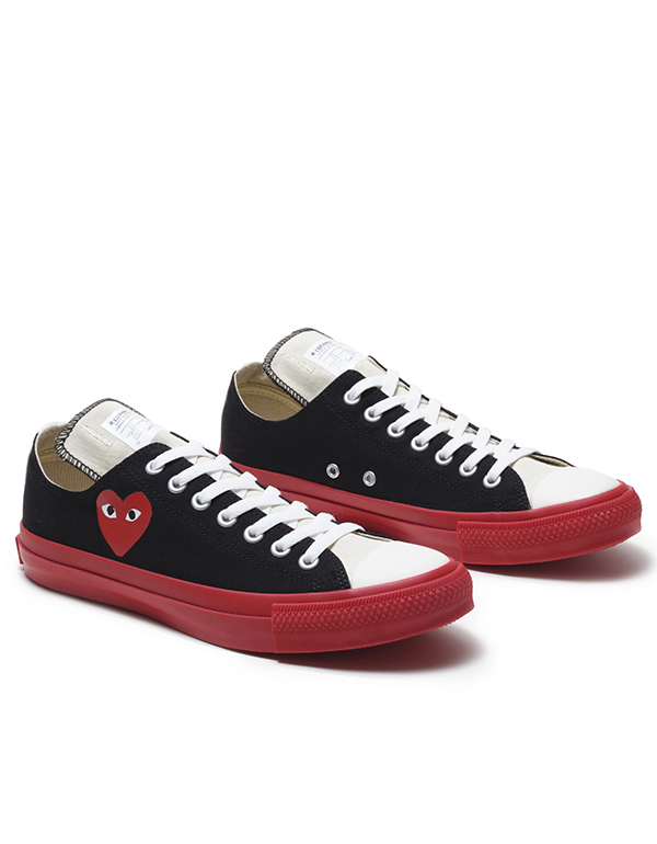 COMME DES GARCONS PLAY x CONVERSE CHUCK TAYLOW LOW BLACK