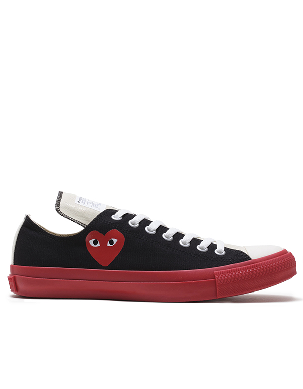 COMME DES GARCONS PLAY x CONVERSE CHUCK TAYLOW LOW BLACK