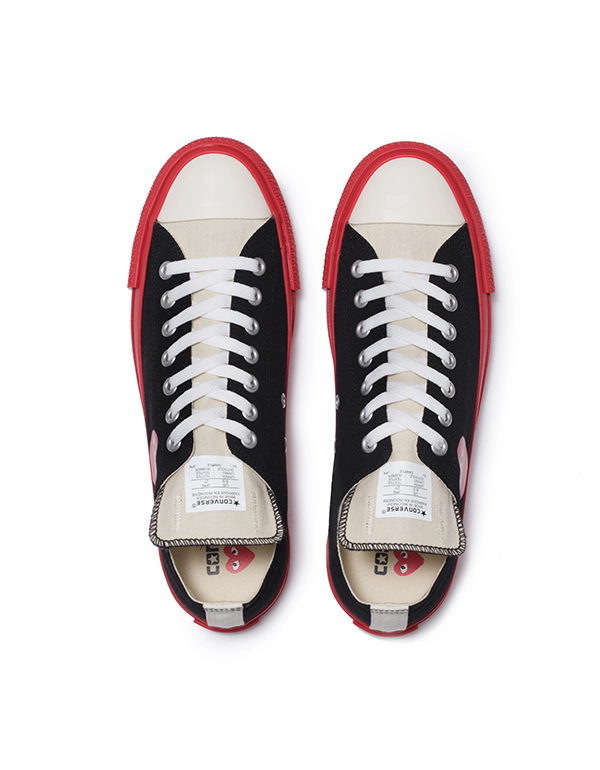 COMME DES GARCONS PLAY x CONVERSE CHUCK TAYLOW LOW BLACK