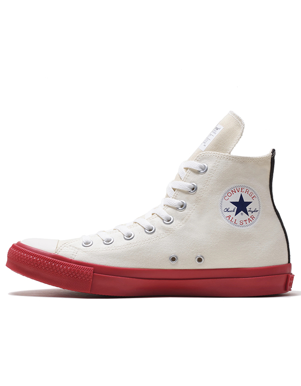 COMME DES GARCONS PLAY x CONVERSE CHUCK TAYLOW HI WHITE