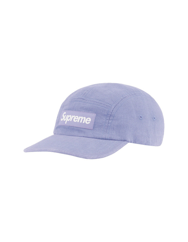 Supreme Linen Fitted Camp Cap