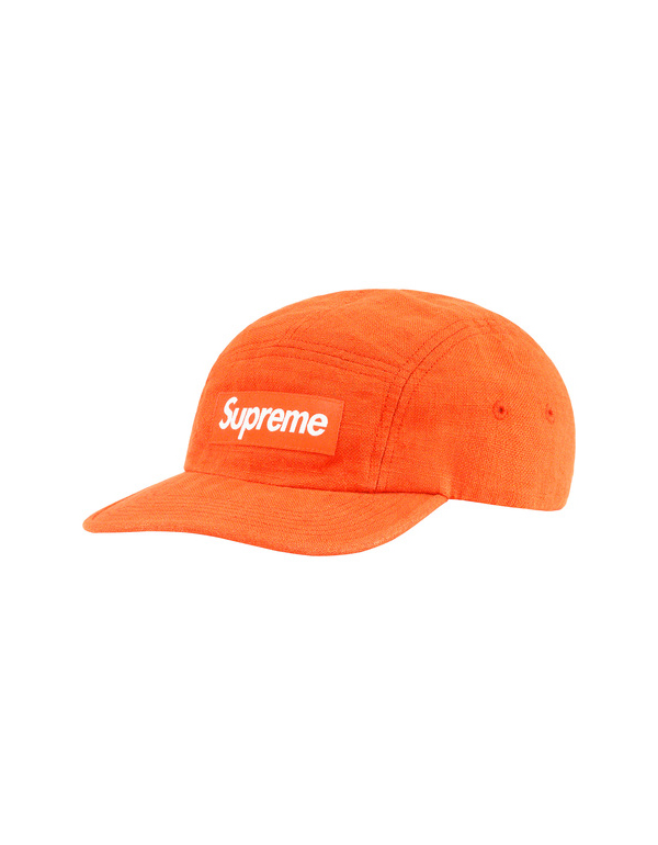 Supreme Linen Fitted Camp Cap