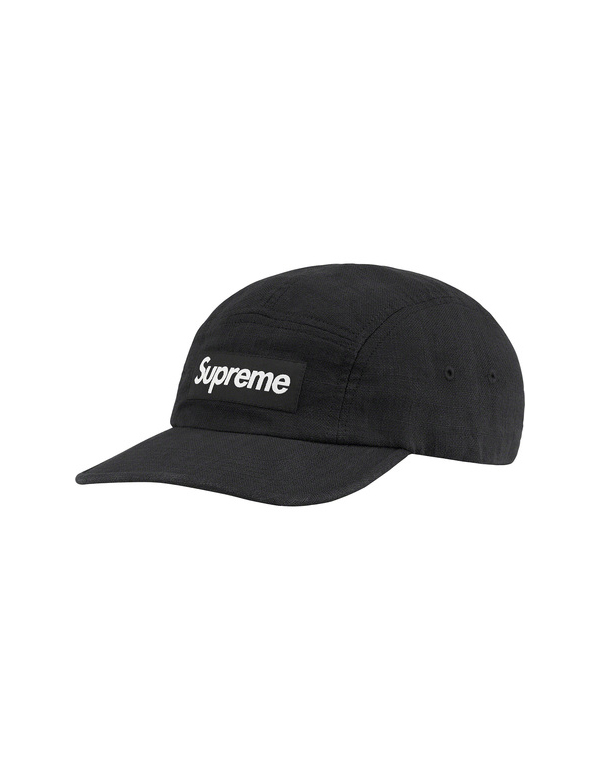 Supreme Linen Fitted Camp Cap