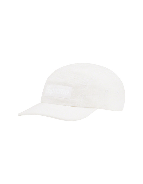 Supreme Linen Fitted Camp Cap