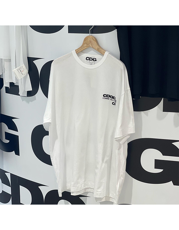 CDG LOGO T-SHIRT WHITE