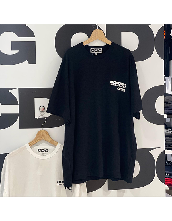 CDG LOGO T-SHIRT BLACK