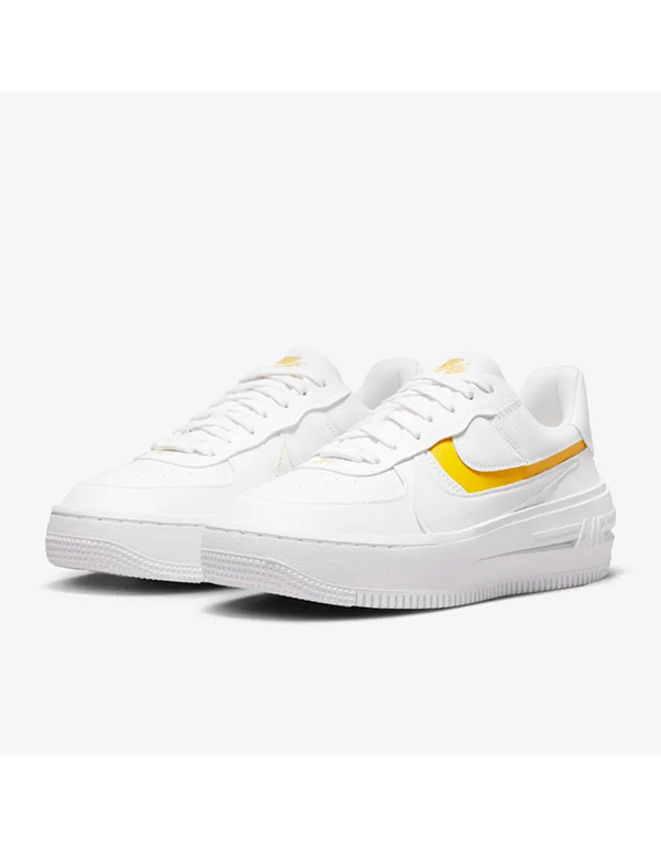 NIKE WMNS AIR FORCE1 PLT.AF.ORM WHITE YELLOW