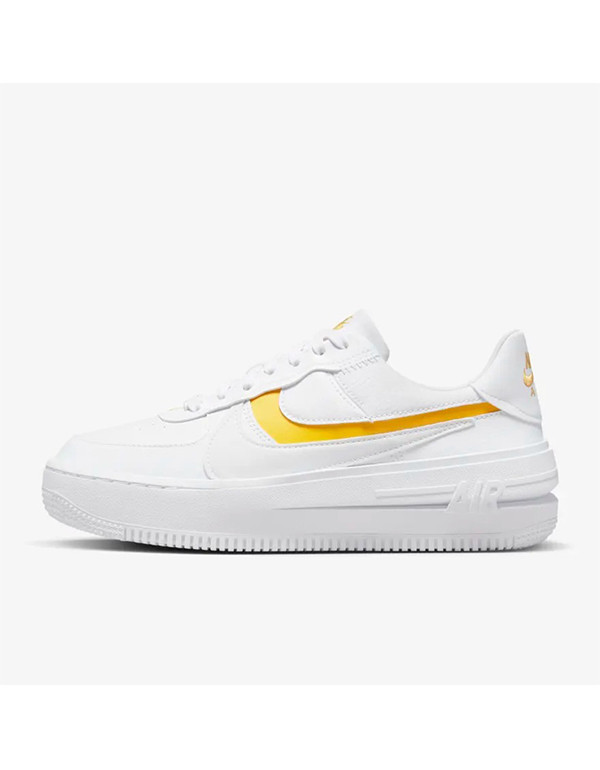 NIKE WMNS AIR FORCE1 PLT.AF.ORM WHITE YELLOW
