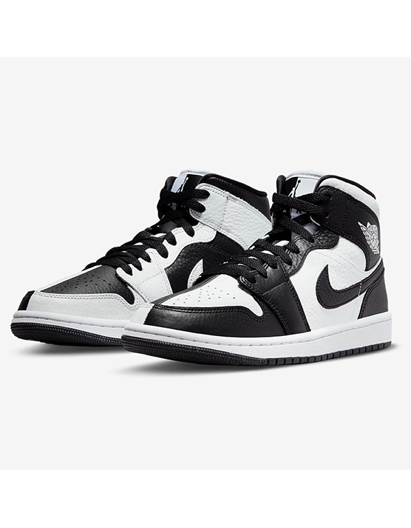 NIKE WMNS AIR JORDAN 1 MID SE HOMAGE WHITE BLACK