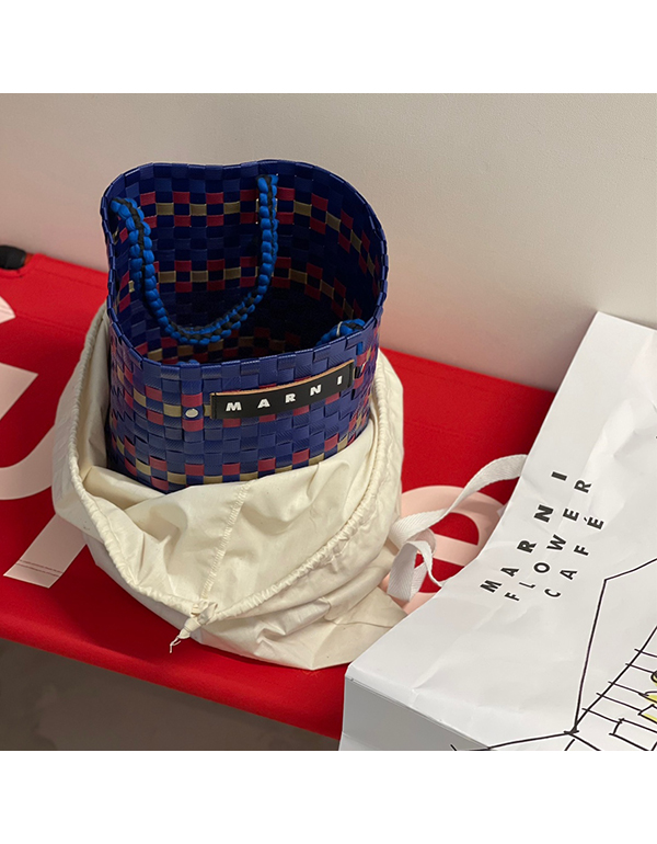 MARNI MARKET FLORAL BUCKET BAG