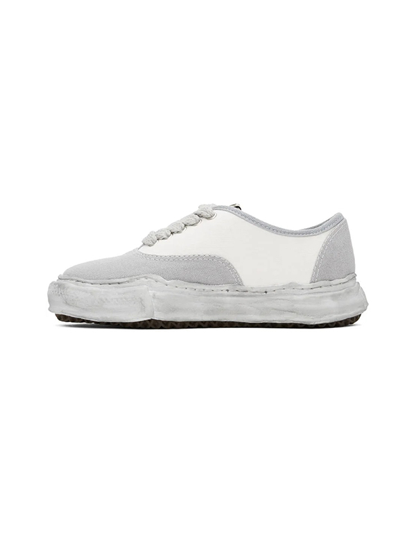 Maison MIHARA YASUHIRO BAKER OG Sole Over-Dyed Canvas Low-top Sneaker WHT