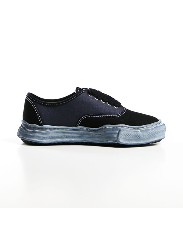 Maison MIHARA YASUHIRO BAKER OG Sole Over-Dyed Canvas Low-top Sneaker BLACK