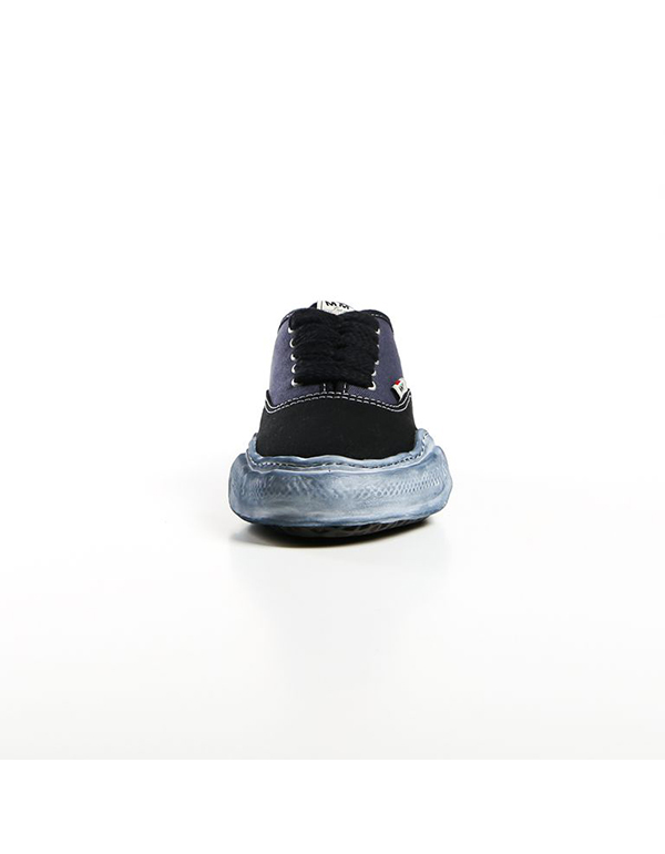 Maison MIHARA YASUHIRO BAKER OG Sole Over-Dyed Canvas Low-top Sneaker BLACK