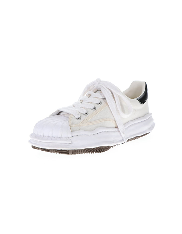 38 Size Maison MIHARA YASUHIRO OG Sole Shellcap Canvas Low-top Sneaker White