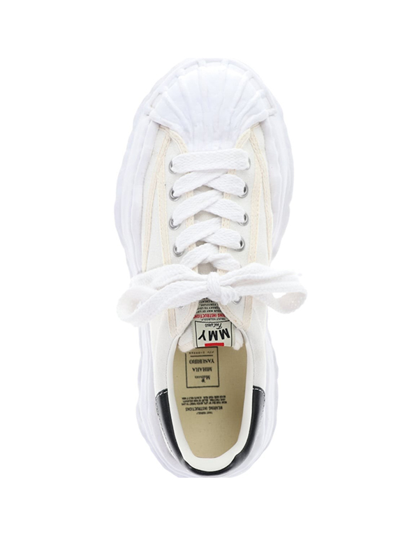 38 Size Maison MIHARA YASUHIRO OG Sole Shellcap Canvas Low-top Sneaker White