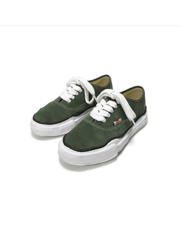 Maison MIHARA YASUHIRO BAKER OG Sole Suede Leather Low-top Sneaker Green