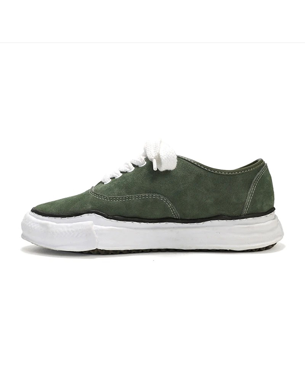 Maison MIHARA YASUHIRO BAKER OG Sole Suede Leather Low-top Sneaker Green