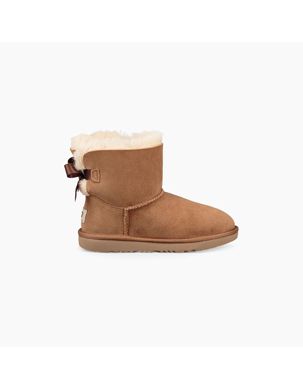 UGG KIDS MINI BAILEY BOW II CHESTNUT