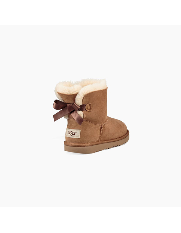 UGG KIDS MINI BAILEY BOW II CHESTNUT